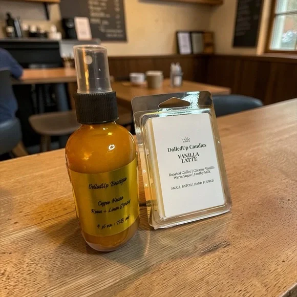 3 Piece Coffeehouse Sanctuary Set | Candle + Wax Melts + Room Spray - Picture 2 of 3